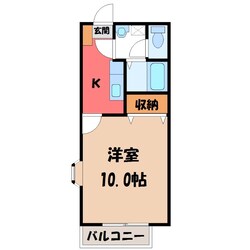 ハイツ彩の物件間取画像